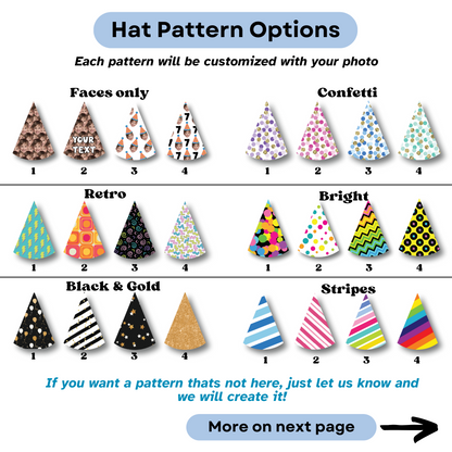 Personalized Photo Party Hats
